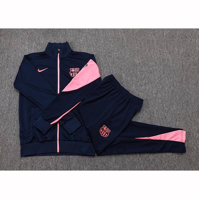 Tuta da Track di Giacca FC Barcellona Bambino 2025-2026 Blu Rosa